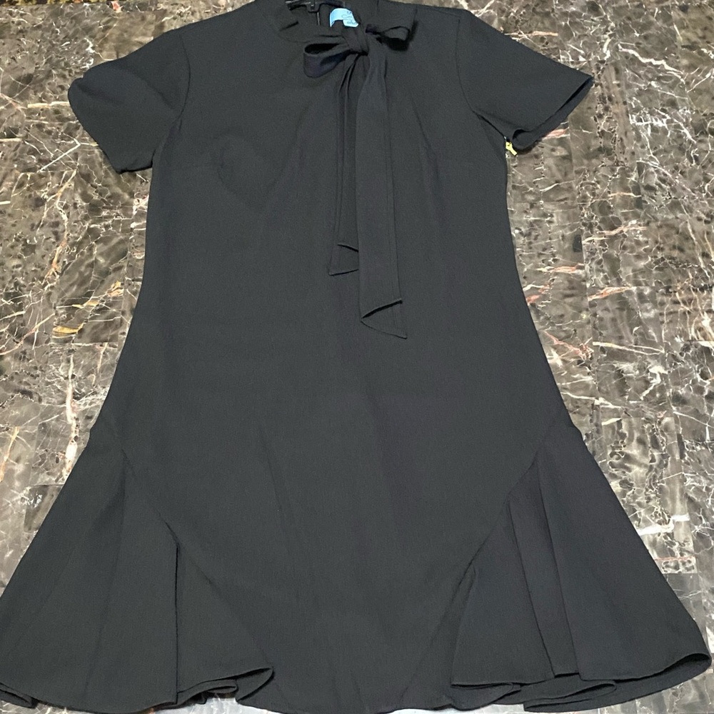 CeCe Women's Short Sleeve A-line Dress with Bow - Picture 4 of 7